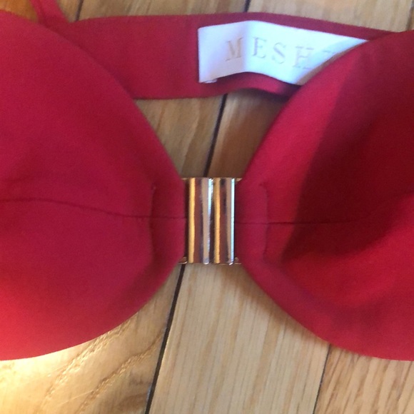 Women’s bikini red top by Meshki and black bottoms by Shein - Picture 12 of 13